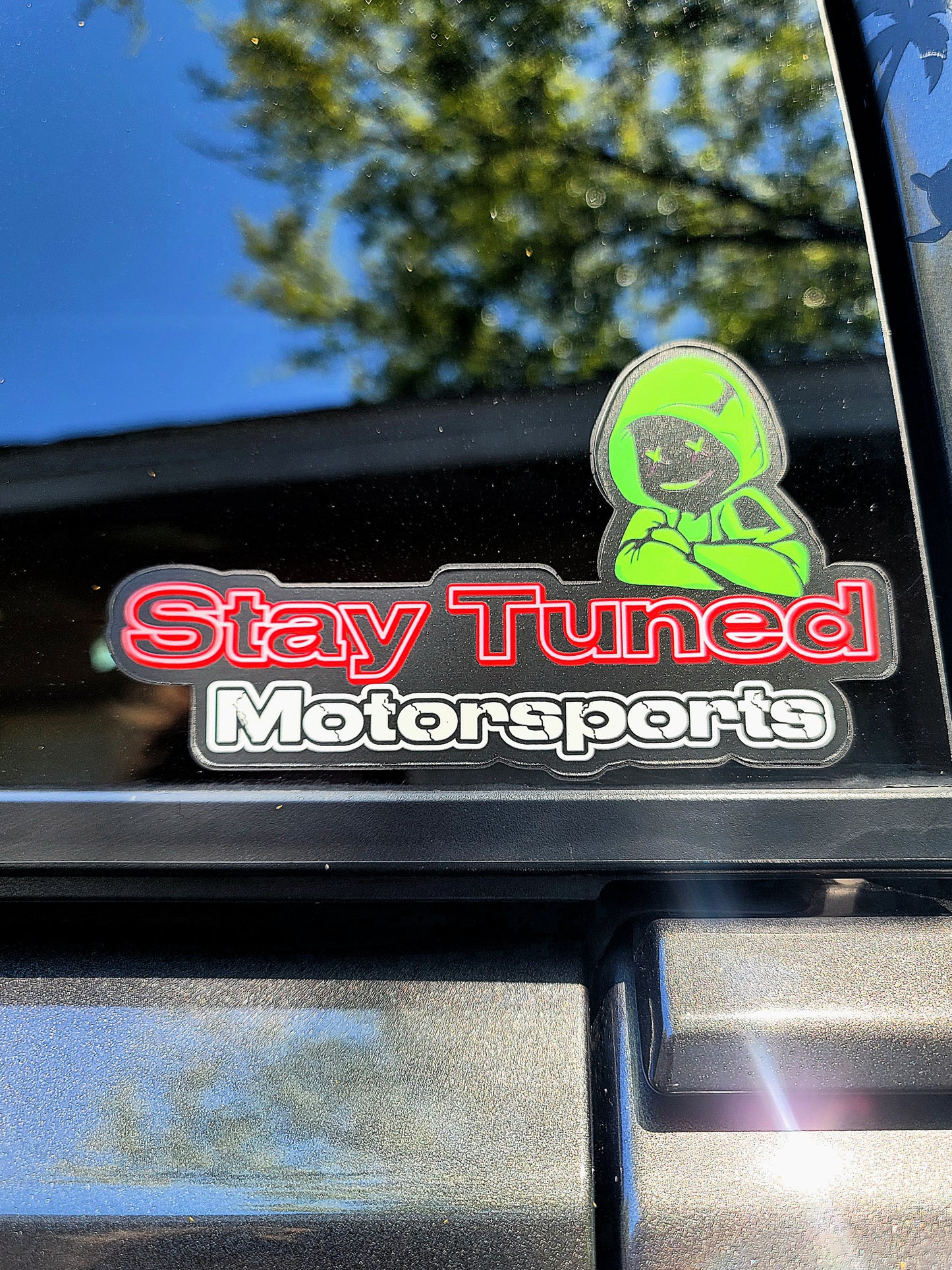 Stay Tuned Motorsports vehicle sticker/decal